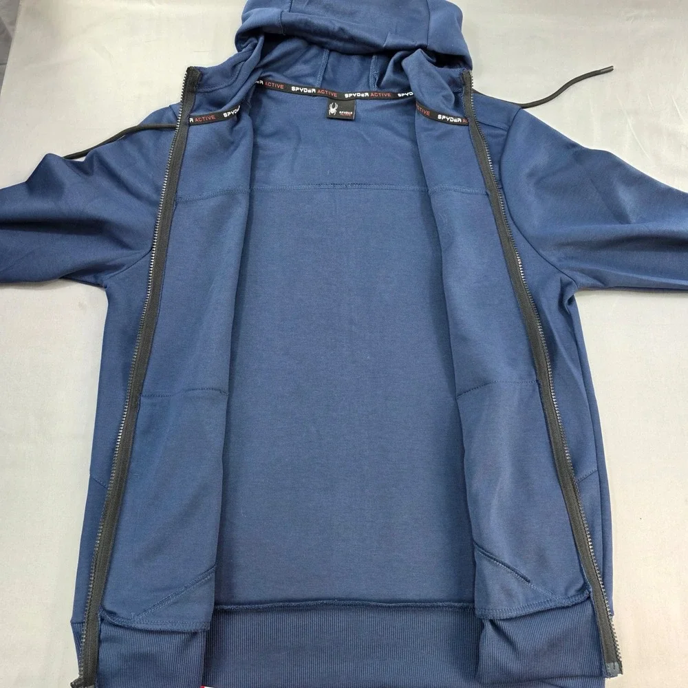 Spyder Active Full Zip Hoodie Jacket‎ Athletic Warm Up Layering Medium